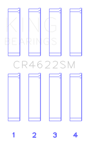 King Engine Bearings Subaru Fb20 (Size +0.25mm) Connecting Rod Bearing Set
