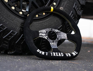 PRP Dont Tread on Me Comp-R Suede Steering Wheel (D-Shaped)