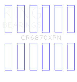King Engine Bearings 09-15 Nissan GT-R VR38DETT (Size STD) Performance Rod Bearing Set