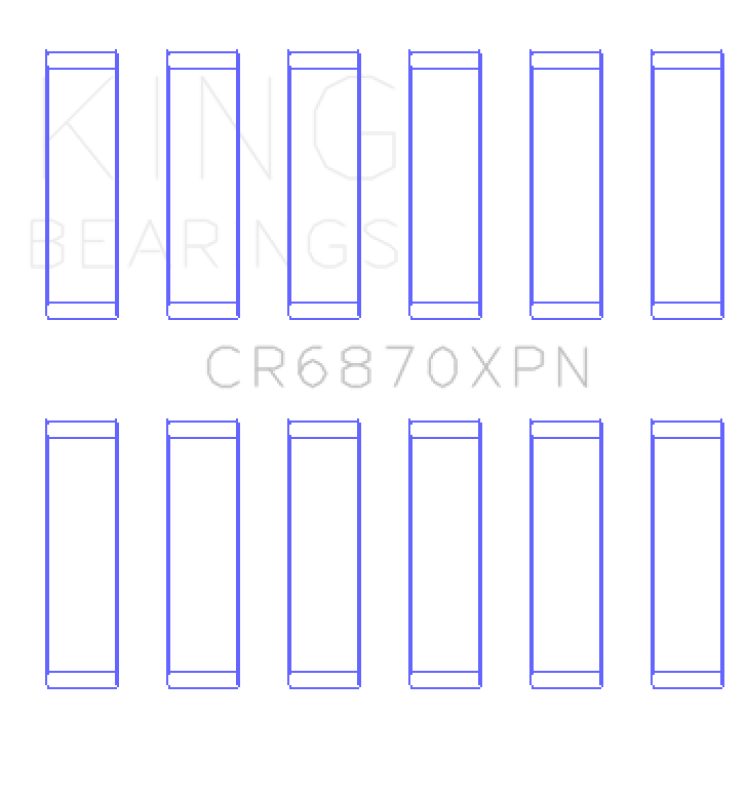King Engine Bearings 09-15 Nissan GT-R VR38DETT (Size STD) Performance Rod Bearing Set