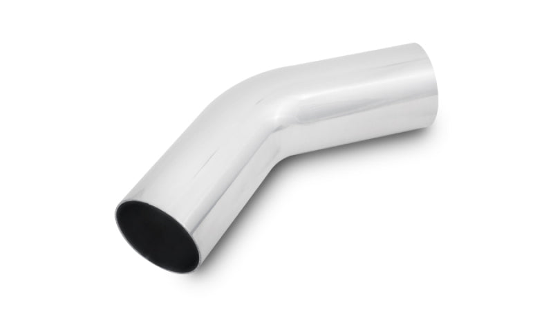 Vibrant 4.5in OD T6061 Aluminum Mandrel Bend 45 Degree - Polished