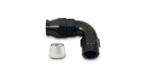 Vibrant -6AN 90 Degree Elbow Hose End Fitting for PTFE Lined Hose