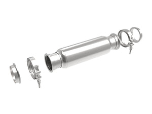 aFe MACH Force-Xp Resonator 3 IN Inlet/Outlet x 4 IN Dia. x 12 IN Body x 16 IN Overall Length