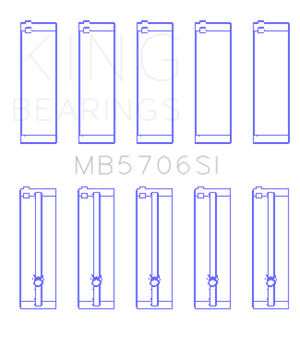 King Engine Bearings Hyundai i30 G4FC (Size +0.25mm) Main Bearing Set