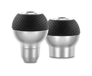 Momo Race Shift Knob - Aluminum, Black Airleather Insert