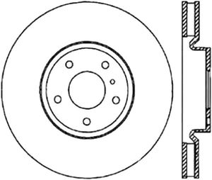StopTech Power Slot 03-07 350z/ 03-04 G35 w/ Brembo SportStop CRYO Slotted Front Right Rotor