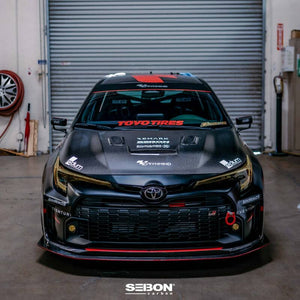 Seibon 2023 Toyota GR Corolla VS-Style Double-Sided Carbon Hood  - Gloss Finish