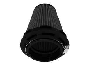 aFe Momentum Intake Air Filter w/Black Pro 5R 3-1/2IN F x 5IN B x 3-1/2IN T (Inverted) x 6IN