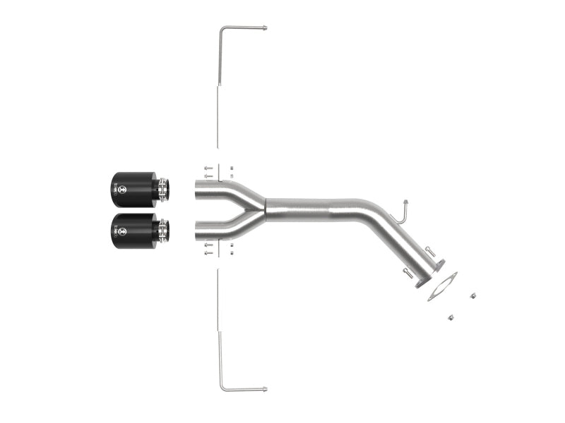 aFe Takeda 3in-2.5in 304 SS Axle-Back Exhaust w/ Black Tip 19-20 Hyundai Veloster I4-1.6L(t)