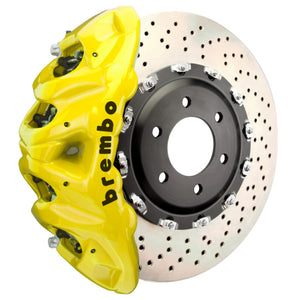 Brembo 25+ BMW X3 M50 xDrive (G45) Front GT BBK 8 Piston Cast 412x38 2pc Rotor Drilled - Yellow