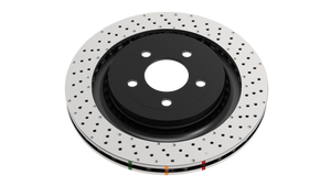 DBA 04-17 Subaru WRX STi Rear Crossdrilled/Dimpled 4000 XD Series Rotor