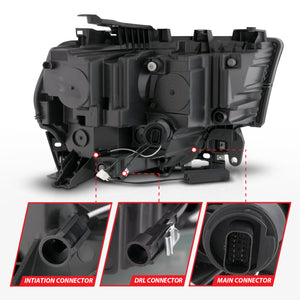 ANZO 19-24 RAM 2500/3500 Z-Series Full LED Proj Headlights DRL/Init/SeqSig - Pass. Side ONLY