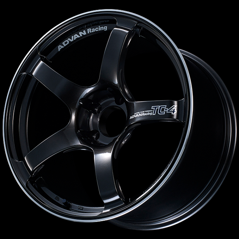 Advan TC4 15x8.0 / +35 Offset / 4x100 / 63mm Bore / Black Gunmetallic and Ring