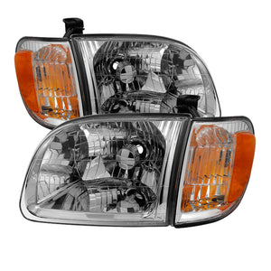 xTune Toyota Tundra Regular/Access 00-04 OEM Style Headlights & Corner Lights HD-JH-TTUN00-AM-C