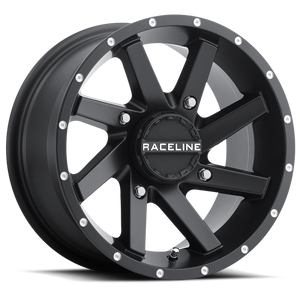 Raceline A82B Twist 14x7in / 4x137 BP / 10mm Offset / 110.18mm Bore - Satin Black Wheel