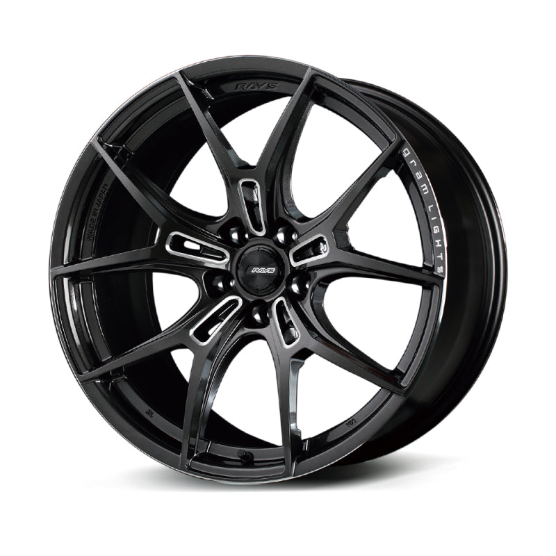 Gram Lights 57FXZ 20x10.0 +30 5x114.3 Super Dark Gunmetal and Machining Rim Edge DC Wheel