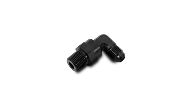 Vibrant -6AN to 3/8in NPT Male Swivel 90 Degree Adapter Fitting
