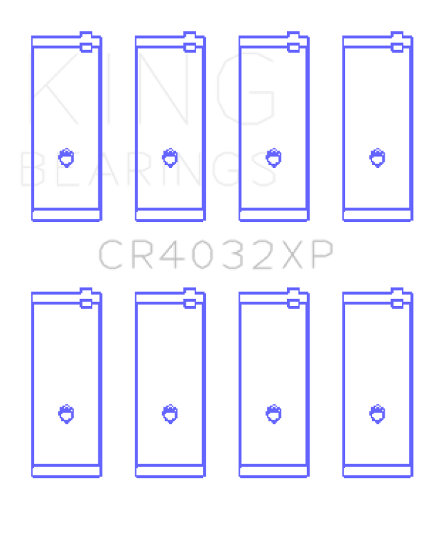 King Engine Bearings Toyota 4AGE/4AGZE 16v 1.6L (Size .025mm) Rod Bearing Set