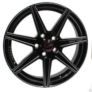 Race Star 72 ValStar 15x3.75 / 5x4.75BC / 1.75BS / 3.072in CB / Black w/Machined Accents Wheel