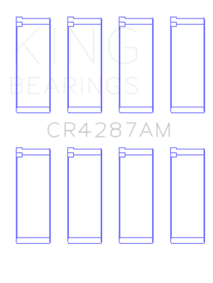 King Engine Bearings Acura B18C1/B18C5 L4 / Honda 110CI DOHC (Size +0.50) Rod Bearing Set
