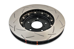 DBA 03-07 350Z / 03-04 G35 w/ Brembo Front Slotted 5000 Series 2 Piece Rotor Assembled w/ Black Hat