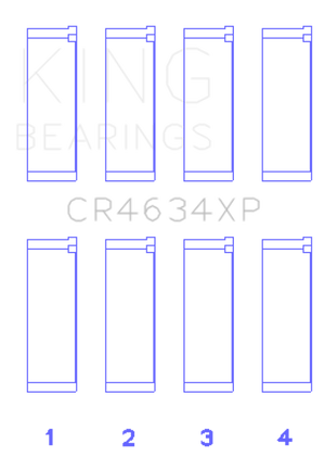 King Engine Bearings Hyundai G4KF Connecting Rod Bearing Set - Size +0.25mm