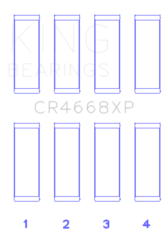 King 08-09 Chrysler Caliber SRT4/Mitsubishi/Hyundai/Kia World Engine Connecting Rod Bearing Set