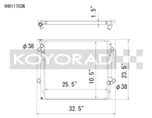 Koyorad 03-09 Toyota 4Runner/Lexus GX470 4.7l Aluminum Radiator - Off-Road Use Only