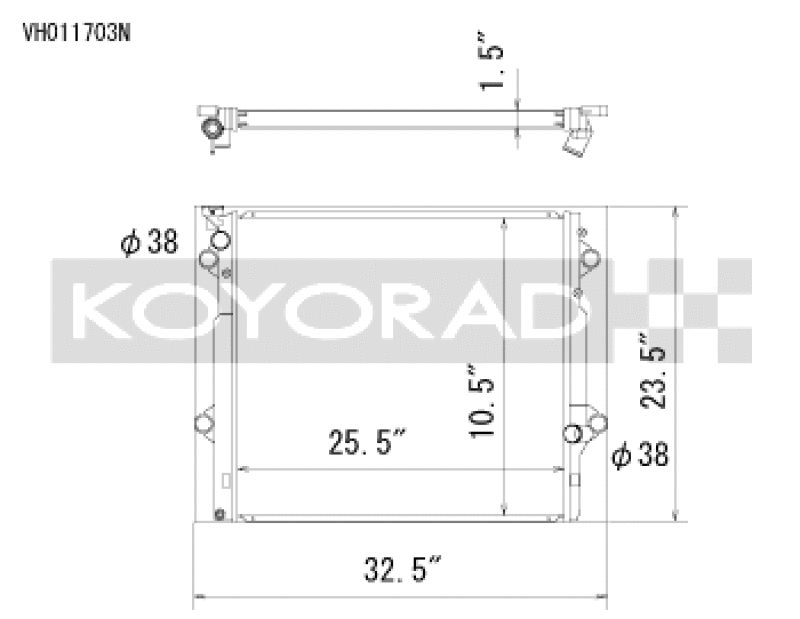 Koyorad 03-09 Toyota 4Runner/Lexus GX470 4.7l Aluminum Radiator - Off-Road Use Only