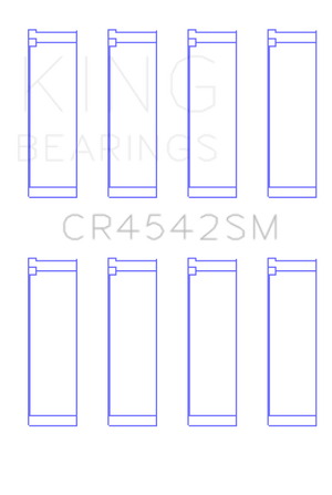 King Honda K-Series (Except A3) 16v 2.0L/2.3L/2.4L Connecting Rod Bearing Set (Set of 4)