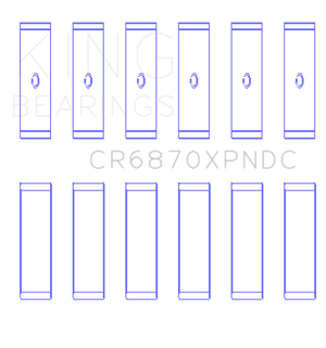 King Engine Bearings Nissan VR38DETT pMaxKote Performance Con Rod w/ Dowel Hole Bearing Set