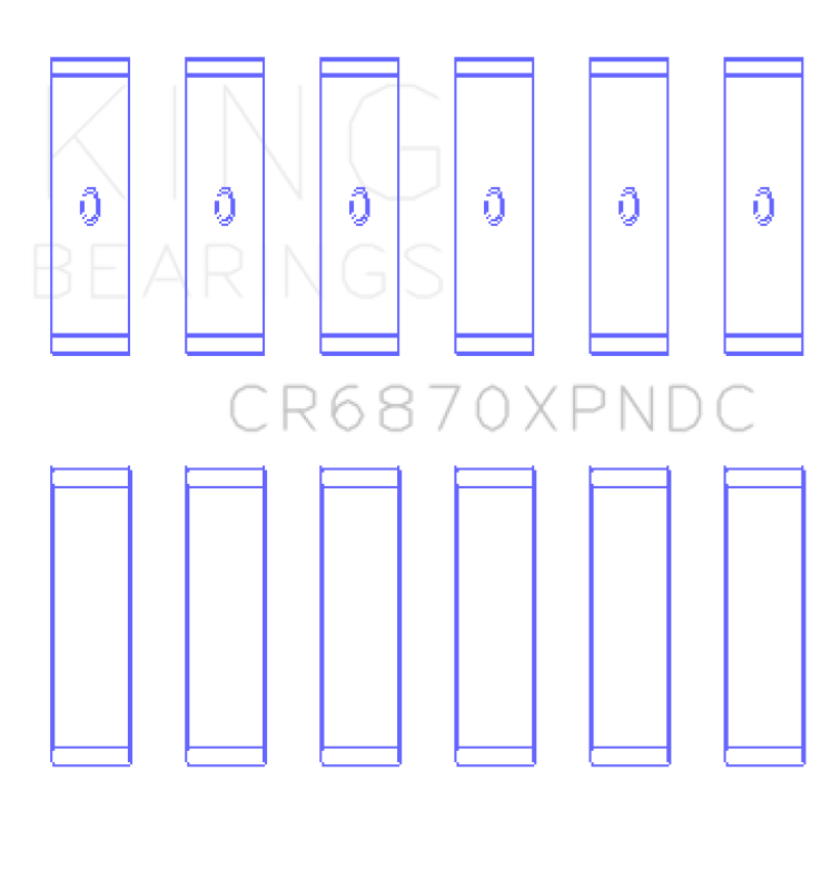 King Engine Bearings Nissan VR38DETT pMaxKote Performance Con Rod w/ Dowel Hole Bearing Set