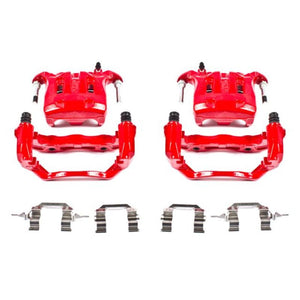 Power Stop 03-04 Infiniti M45 Front Red Calipers w/Brackets - Pair