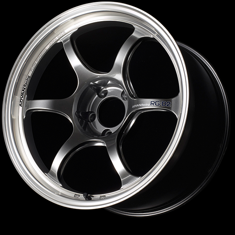 Advan RG-D2 18x8.0 / +48 Offset / 5x112 / 66.5mm Bore / Machining and Racing Hyper Black