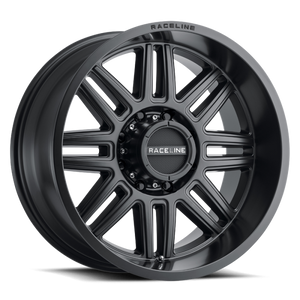 Raceline 948B Split 18x9in / 8x170 BP / -12mm Offset / 125.2mm Bore - Satin Black Wheel