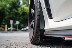 Rally Armor 17-22 Honda Civic Type R White UR Mud Flap w/Red Logo