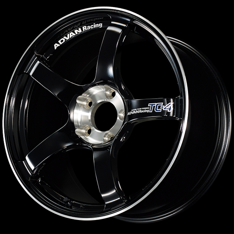 Advan TC-4 SE 17x7.5 / +35 Offset / 4x100 / 63mm Bore / Racing Gloss Black and Diamond Cut