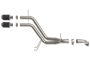 aFe Takeda 13-17 Hyundai Veloster L4-1.6L 2-1/2in 304 SS Axle-Back Exhaust w/ Carbon Fiber Tips