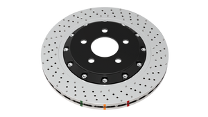 DBA 2015 Nissan GT-R Front Left 5000 Series Drilled Ring w/NAS Nuts
