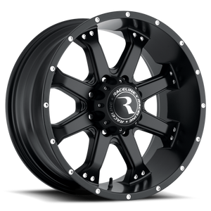 Raceline 991B Assault 17x9in / 8x170 BP / 18mm Offset / 125.2mm Bore - Satin Black Wheel