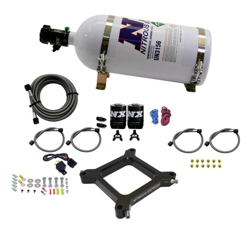 Nitrous Express 4150 Assassin Plate System Pro Power Alcohol 100-500HP (10lb Bottle)