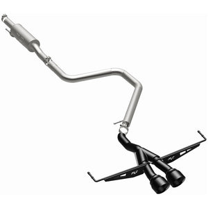 MagnaFlow 2019 Hyundai Veloster 1.6L 2.5in Center Exit Stainless Steel Cat-Back Exhaust w/Blk Tips