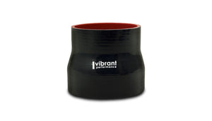 Vibrant 4 Ply Aramid Reducer Coupling 4.5in Inlet x 5in Outlet x 3in Length - Black