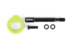 PERRIN 08-14 Subaru WRX/STI (Sedan) / 20-25 Outback All Models Tow Hook Kit (Rear) - Neon Yellow