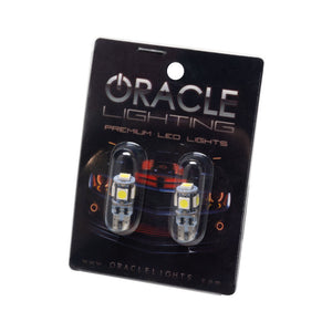 Oracle T10 5 LED 3 Chip SMD Bulbs (Pair) - Cool White