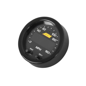 AEM X-Series 0-160 MPH Black Bezel w/ Black Face GPS Speedometer Gauge