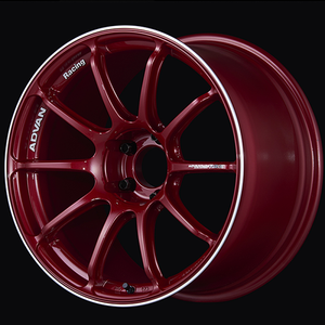 Advan RSIII 18x8.5 / +45 Offset / 5x114.3 / 73mm Bore / Racing Candy Red and Ring