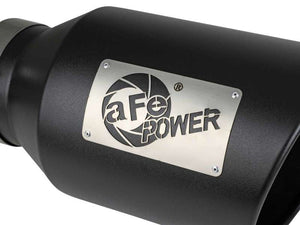 aFe Power Universal 5in Inlet 8in Outlet MACH Force-XP Clamp-On Exhaust Tip - Black