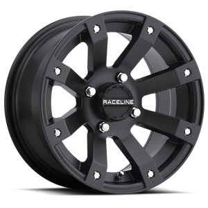 Raceline A79 Scorpion 12x7in / 4x110 BP / -47mm Offset / 83.8mm Bore - Satin Black Wheel