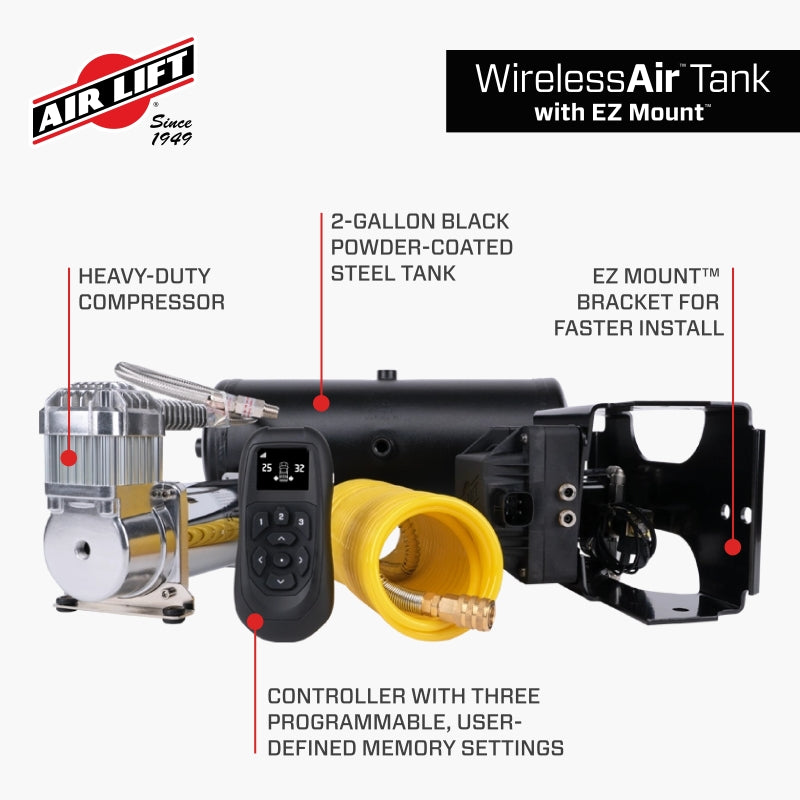 Air Lift Wireless Air Tank Kit w/ EZ Mount